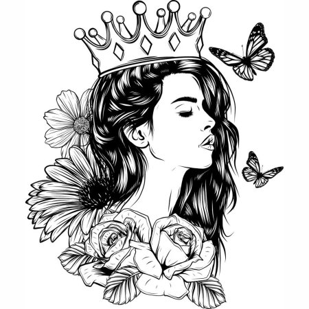 Девушка с короной