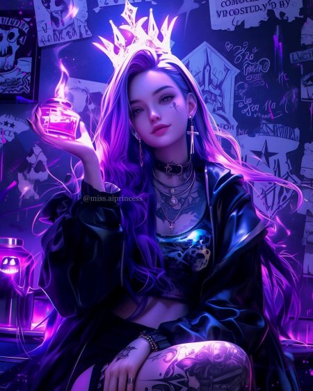 Арт красивая девушка