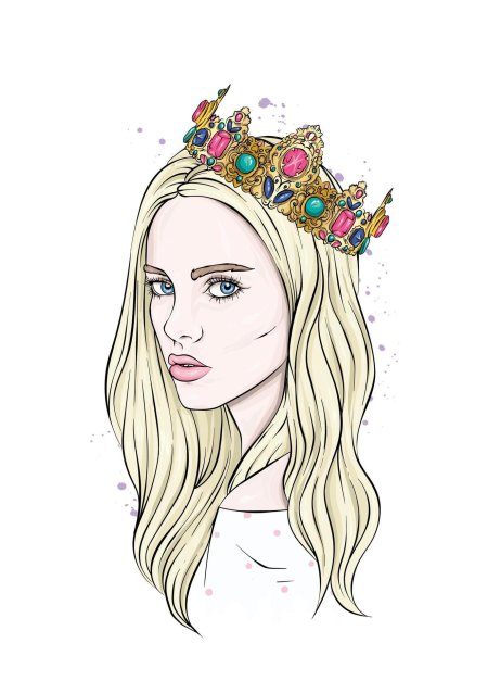 Девушка с короной