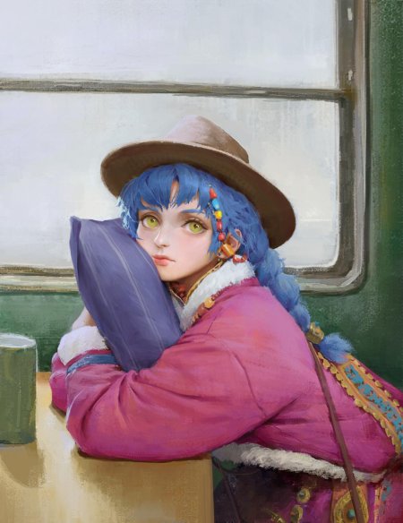 Девушка арт