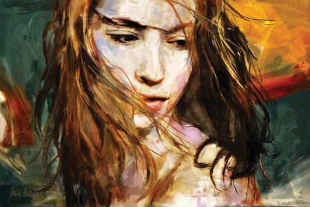Девушка картина маслом