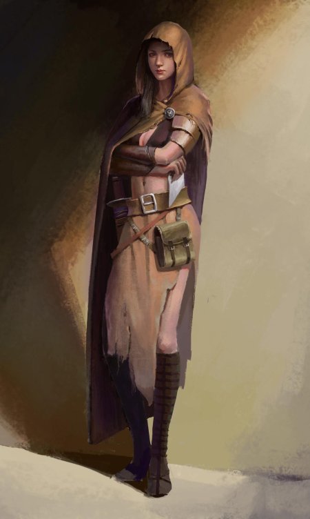 Средневековая девушка арт