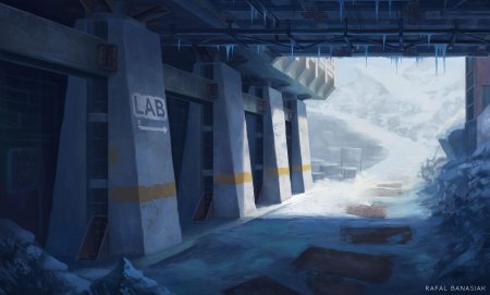 Sci-fi arctic base
