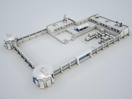 Военная база д модель