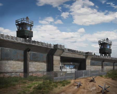 Военная база арт постапокалипсис