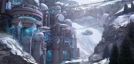 Станция-поселение sci-fi