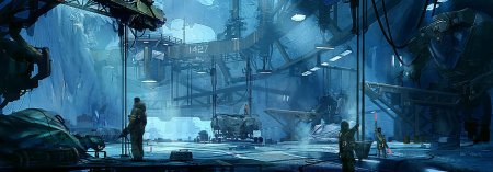 Концепт арт sci fi лаборатория