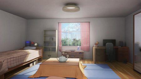 Спальня арт гача лайф