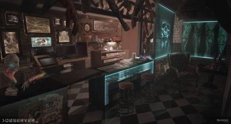 Арасака киберпанк интерьер