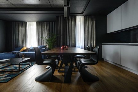 Дизайн гостиной в стиле лофт