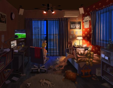 Комната амонг ас аниме