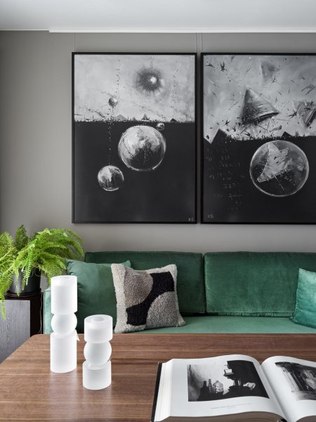 Триптих в интерьере