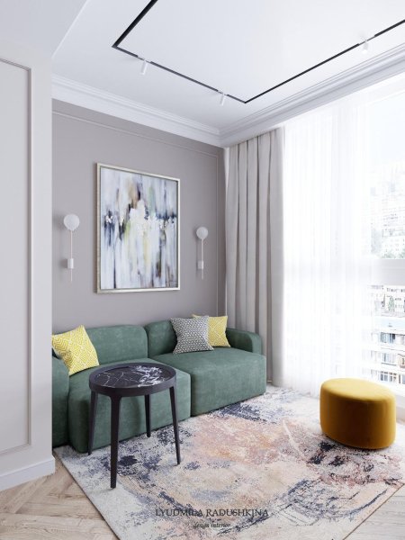 Интерьер в жемчужно серых тонах