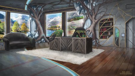 Киберпанк интерьер