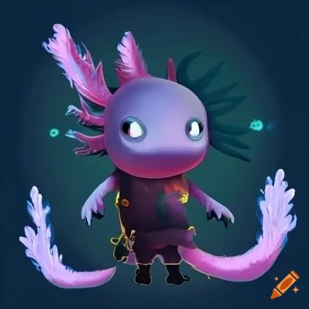 Аксолотль розовый