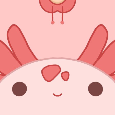 Милый аксолотль рисунок