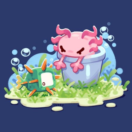 Арты майнкрафт аксолотль