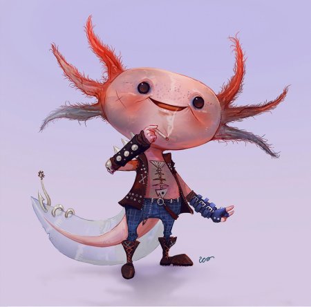 Аксолотль art