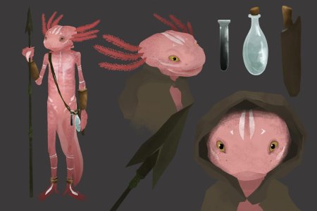 Аксолотль геншин