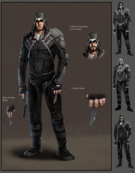 Концепт персонажей assassins creed