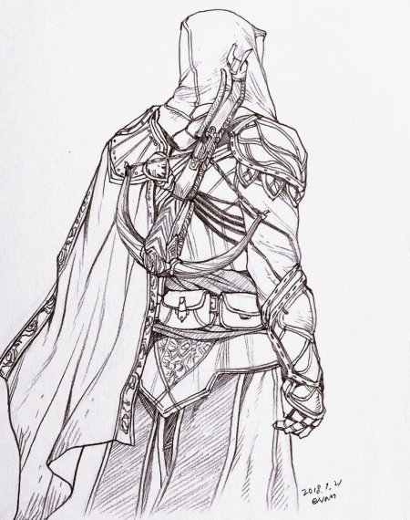 Раскраски ассасин крид эцио