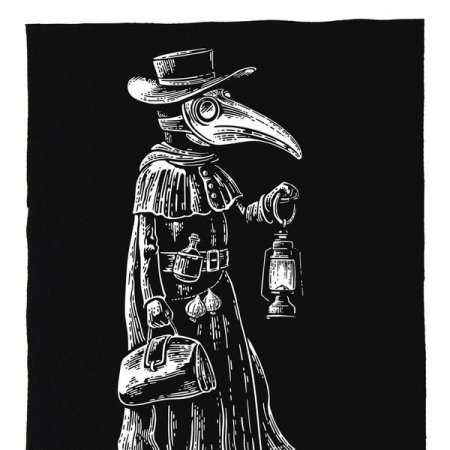 Рисунок чумного доктора