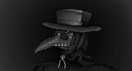 Чумной доктор pixel art
