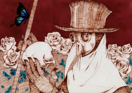 Чумной доктор эскиз ньюскул