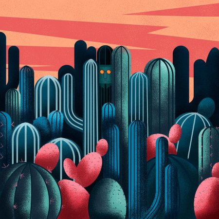 Картина кактус