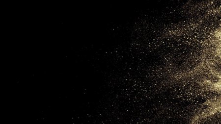 Фон черный с золотыми блестками