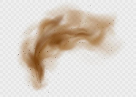 Песчаная пыль без фона