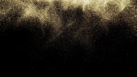 Золотой блеск на черном фоне
