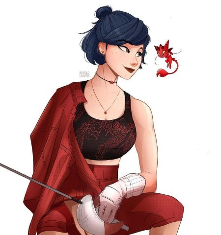 Маринетт дюпен чен в кимоно