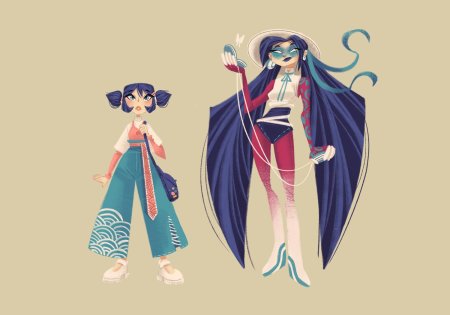 Стилизованные персонажи