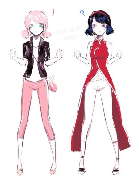 Маринетт и сакура харуно