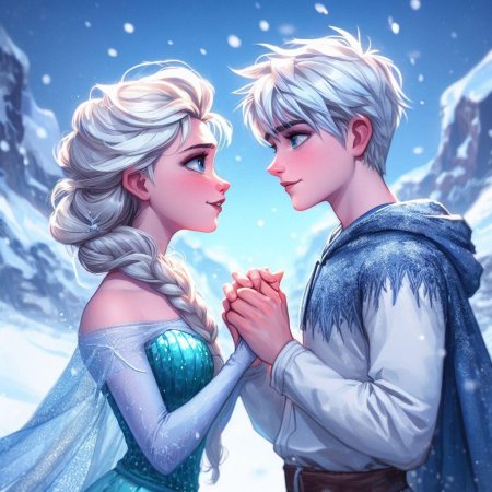 Джек фрост и эльза