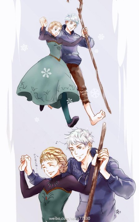 Джек фрост и эльза