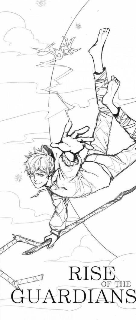 Ледяной джек раскраска