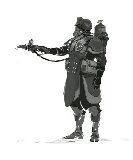 Дизельпанк имперский солдат