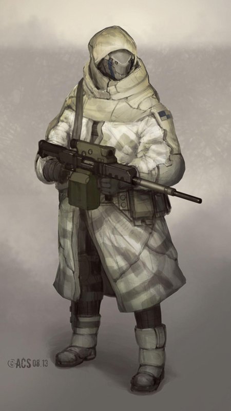 Солдат наемник концепт арт