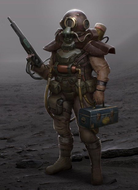 Дизельпанк скафандр