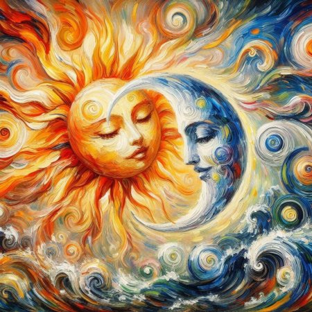 Sun moon and star
