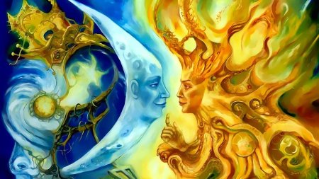 Луна солнце