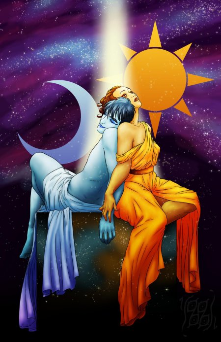 Луна солнце