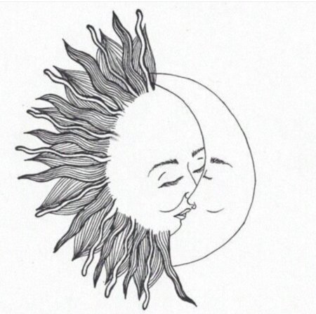 Солнце и луна тату эскизы