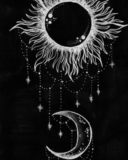 Луна рисунки