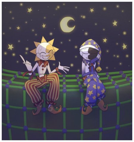 Солнце и луна из фнаф арт