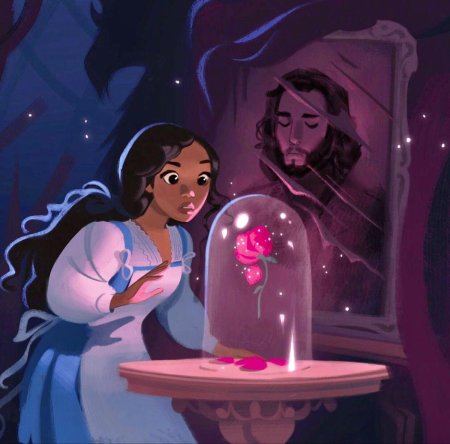 Белль и роза красавица чудовище