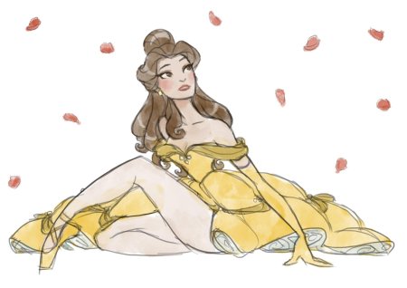 Бель срисовка принцесса белль