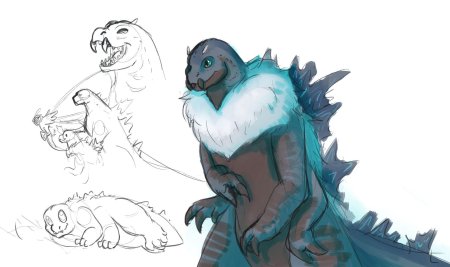 Годзилла хуманизация